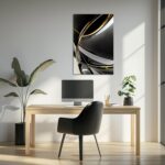 TIEHAOMAI Black and Gold Wall Art Abstract Luxury Posters White and Gray Picture... - Image 5