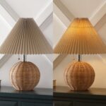 JONATHAN Y 17.25" Natural/Chrome/Dark Beige Sphere Table Lamp, Mid-Century Bedsi... - Image 6