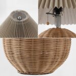 JONATHAN Y 17.25" Natural/Chrome/Dark Beige Sphere Table Lamp, Mid-Century Bedsi... - Image 7