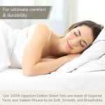 100% Egyptian Cotton 800 Thread Count Split Head King Sheets Sets for Adjustable... - Image 3