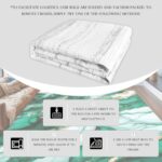 Green Gold Marble Rugs: 4x6 Feet Modern Abstract Area Rug Emerald Green Aestheti... - Image 4