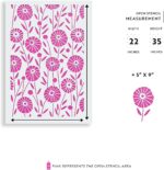 Posies Garden Pattern Wall Stencil - Add A Designer Touch to Your Home - Garden ... - Image 7