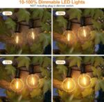 GPATIO Outdoor String Lights, 100FT G40 Bulbs Shatterproof Patio Lights, Waterpr... - Image 4