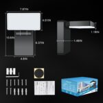 40W LED Outdoor Wall Light, 3000LM 5000K Neighbor Friendly Porch Light, IP65 Wat... - Image 3