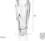 Mikasa Cassia Crystal Glass Vase, 12 Inch - Image 3