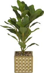 Deco 79 Faux Foliage Bay Laurel Artificial Plant with Realistic Leaves and Squar... - Image 8