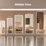 83" x 36" Full Length Mirror with Lights, Large LED Lighted Floor Standing Body ... - Image 7