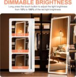 83" x 36" Full Length Mirror with Lights, Large LED Lighted Floor Standing Body ... - Image 8