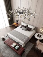 Nordic Tree Branch Chandelier Lighting Modern Living Room Firefly Light Fixture ... - Image 6