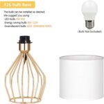 HAITRAL Gold Table Lamp - Modern Style Desk Lamp with Hollowed Out Base Linen Fa... - Image 6