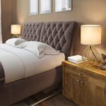 HAITRAL Gold Table Lamp - Modern Style Desk Lamp with Hollowed Out Base Linen Fa... - Image 10