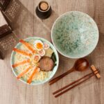 NUTRIUPS 8 Inch Ceramic Ramen Bowl Set of 2 Pho Bowls 40oz Japanese Noodle Udon ... - Image 4
