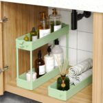 SPACEKEEPER Slim Rolling Storage Cart, 3 Tier Bathroom Organizer Utility Cart La... - Image 5