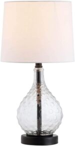 SAFAVIEH Lighting Collection Targari Black/ Clear Crystal 19-inch Bedroom Living... - Image 5