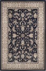 SAFAVIEH Lyndhurst Collection Area Rug - 9' x 12', Anthracite & Cream, Tradition... - Image 3