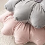 Flower Pillow Cushion Round Decorative Throw Pillow 15.7 Velvet Flower Shaped Pi... - Image 6