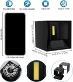 BIRTALO 20 Watt LED Up and Down Outdoor Wall Lights Adjustable 6500K Modern Wall... - Image 4