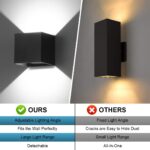 BIRTALO 20 Watt LED Up and Down Outdoor Wall Lights Adjustable 6500K Modern Wall... - Image 5