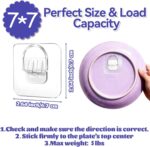 15 Pack Plate Hangers for The Wall - Invisible Adhesive Hanger for Display, Prem... - Image 3