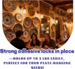 15 Pack Plate Hangers for The Wall - Invisible Adhesive Hanger for Display, Prem... - Image 7