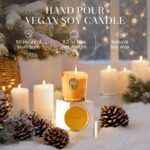 M&SENSE Natural Soy Candle | Pumpkin Apple Pie & Orange | 9.2 oz, 50H Burn Time ... - Image 3