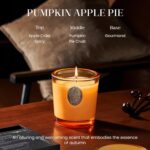 M&SENSE Natural Soy Candle | Pumpkin Apple Pie & Orange | 9.2 oz, 50H Burn Time ... - Image 4