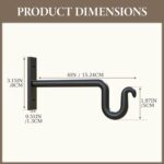2 Pack 6 Inch Plant Hanger Plant Hook - Metal Plant Bracket Wall Hooks for Hangi... - Image 6