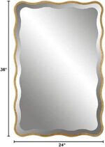 Uttermost Aneta - Scalloped Mirror-36 Inches Tall and 24 Inches Wide - Image 3