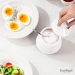 Marble Salt Cellar with Lid White 4 Inch Salt & Spice Jar with Spoon, 9.5 OZ Cap... - Image 5