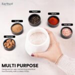 Marble Salt Cellar with Lid White 4 Inch Salt & Spice Jar with Spoon, 9.5 OZ Cap... - Image 6