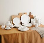 BTaT- Porcelain Dinner Plates with Gold Trim,10.5 inch, Set of 6, White Dinner P... - Image 10
