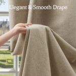100% Blackout Curtains for Bedroom, Luxury Chenille Thermal Insulated Drapes for... - Image 5