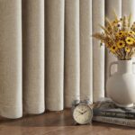 100% Blackout Curtains for Bedroom, Luxury Chenille Thermal Insulated Drapes for... - Image 8