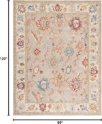 SAFAVIEH Area Rug 8x10 - Heritage Collection - Large - Brown & Beige, Handmade W... - Image 3
