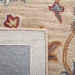 SAFAVIEH Area Rug 8x10 - Heritage Collection - Large - Brown & Beige, Handmade W... - Image 5