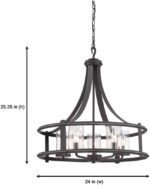 DESIGNERS FOUNTAIN 87585-APW 25.25in H Palencia 5-Light Chandelier, Artisan Pard... - Image 6