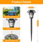 LETMY Solar Pathway Lights Outdoor, 10 Pack Solar Lights Outdoor Waterproof, Aut... - Image 5