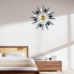 24 Inch Modern Metal Wall Clock Unique Design, Large Silent Battery Operated Non... - Image 9