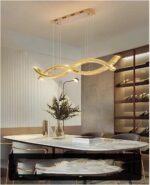 Modern Home Decoration Living Room Long Strip Luxury Crystal Chandelier Staircas... - Image 4