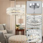 Crystal Chandelier for Dining Room,17.7'' LED Luxury Modern glass Mount Chandeli... - Image 5