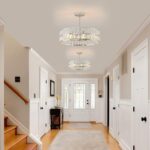 Crystal Chandelier for Dining Room,17.7'' LED Luxury Modern glass Mount Chandeli... - Image 9