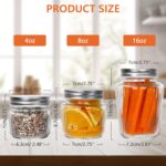 Glass Mason Jars with Lids - 16 oz Vintage Canning Jars, Pickling Jars for Jelly... - Image 3