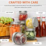 Glass Mason Jars with Lids - 16 oz Vintage Canning Jars, Pickling Jars for Jelly... - Image 4