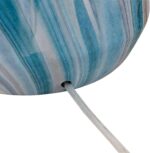360 Lighting Carlton Modern Coastal Table Lamps 28" Tall Set of 2 Swirling Blue ... - Image 5