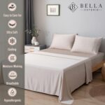 Bella Coterie Luxury Bamboo Viscose Split King Size Sheet Set | 2 Fitted Sheets ... - Image 4