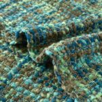 Multi-Color Green Cable Woven Throw Blanket for Couch,60"X80" Boho Style Texture... - Image 4
