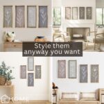 Product Elevations 3D Bathroom Art Set of 4 – Wooden Framed Wall Art for Living ... - Image 7