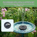 Yzert Solar Fountain for Bird Bath Direct Sunlight High Efficiency 3.5W Glass Pa... - Image 4