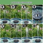 Yzert Solar Fountain for Bird Bath Direct Sunlight High Efficiency 3.5W Glass Pa... - Image 7