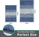 Vaukki Luxury Soft Bathroom Rugs Set of 2, Non Slip Washable Plush Bath Floor Ma... - Image 3